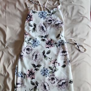 Windsor Floral Cream Dress